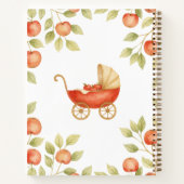 Locally Grown Clothesline Apple Baby Shower Guest ノートブック (裏面)