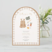 Locally grown farmer’s market baby shower 招待状 (スタンド正面)