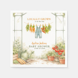 Locally Grown Farmer's Market Baby Shower スタンダードカクテルナプキン
