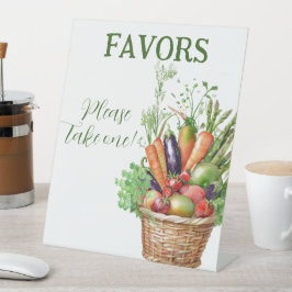 Locally Grown Farmer's Market Baby shower 台座サイン