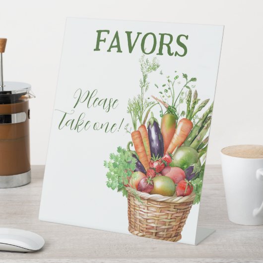 Locally Grown Farmer's Market Baby shower 台座サイン (インサイチュ)