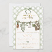 Locally Grown Farmer's Market Baby Shower 招待状 (正面)