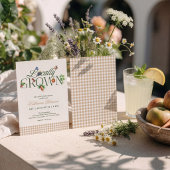 Locally Grown Farmer's Market Baby Shower 招待状