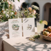 Locally Grown Farmer's Market Baby Shower 招待状