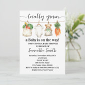 Locally Grown Farmers Market Baby Shower 招待状 (スタンド正面)