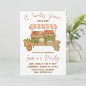 Locally Grown, Farmer's Market Baby Shower 招待状 (スタンド正面)