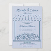 Locally Grown Farmer's Market Baby Shower 招待状 (正面)