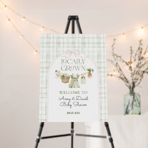 Locally Grown Farmers Market Girl Baby Shower