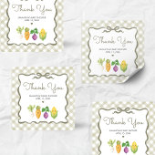 Locally Grown Little Sprout Baby Shower スクエアシール