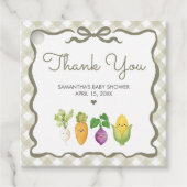 Locally Grown Little Sprout Baby Shower フェイバータグ (正面)