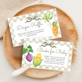 Locally Grown Little Sprout Shower Diaper Raffle エンクロージャーカード