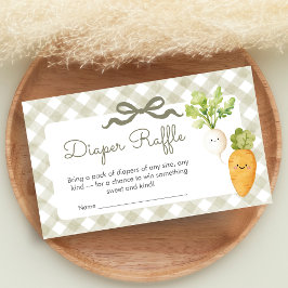 Locally Grown Little Sprout Shower Diaper Raffle エンクロージャーカード