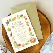 Locally Grown Market  Baby Shower  Invitation 招待状