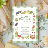 Locally Grown Market  Baby Shower  Invitation 招待状