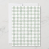 Locally Grown Produce Clothes Line Baby Shower 招待状 (裏面)