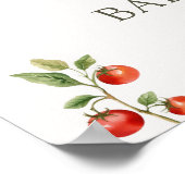 Locally Grown Rustic Boho Baby Shower Welcome Sign ポスター (角)