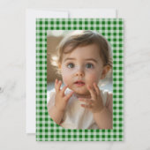 Locally Grown Rustic Farmers Market Birthday Photo 招待状 (裏面)