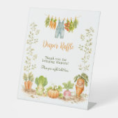 Locally Grown Veggie Clothesline Diaper Raffle 台座サイン (正面)