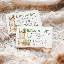 Locally Sourced Farm Boho Baby Shower Book エンクロージャーカード