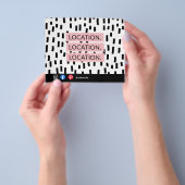 Location Location Location Real Estate Card チラシ (手)