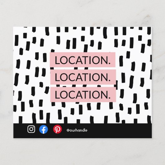 Location Location Location Real Estate Card チラシ (正面)
