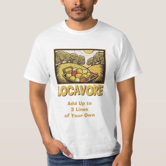 Locavoreの遅い食糧 Tシャツ (正面)