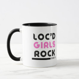 "Loc'd Girls Rock" ドレッドロック鑑賞マグカップ マグカップ
