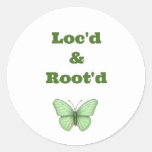 Loc'd & Root'd ステッカー 1 (正面)