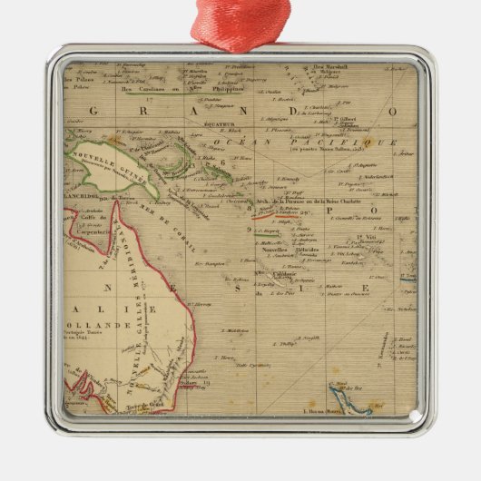 L'Oceanie en 1841年 メタルオーナメント (正面)