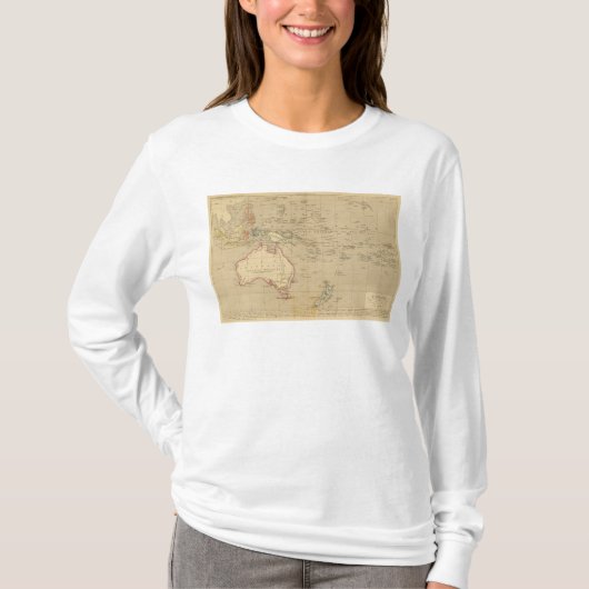 L'Oceanie en 1841年 Tシャツ (正面)