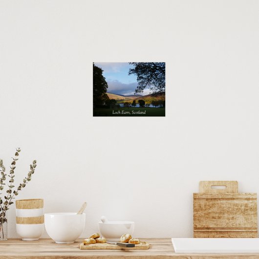 Loch Earn Scotland Poster ポスター (キッチン)