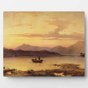 Loch Etive, from Bonawe -夕べ, 1875 (caの油) フォトプラーク