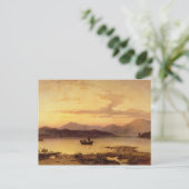Loch Etive, from Bonawe -夕べ, 1875 (caの油) ポストカード (スタンド正面)