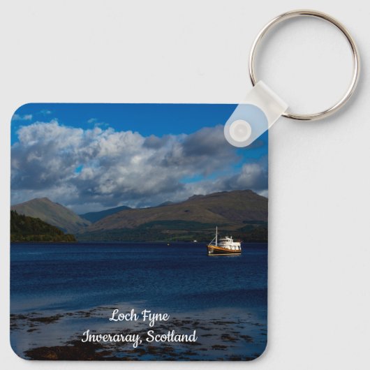 Loch Fyne、Inveraray、Scotland Keyring キーホルダー (裏面)