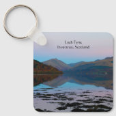 Loch Fyne, Scotland Keyringの夕日 キーホルダー (正面)