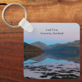 Loch Fyne, Scotland Keyringの夕日 キーホルダー (正面)