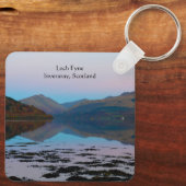 Loch Fyne, Scotland Keyringの夕日 キーホルダー (裏面)