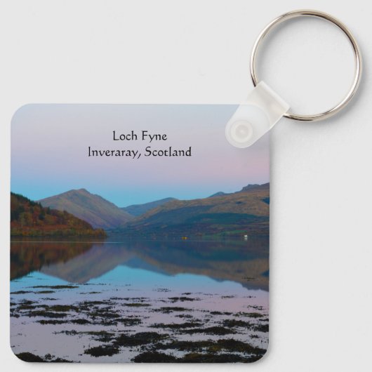 Loch Fyne, Scotland Keyringの夕日 キーホルダー (裏面)