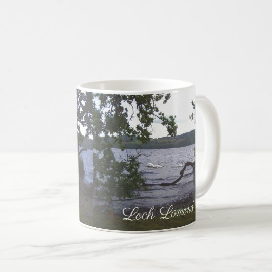 Loch Lomondの白鳥 コーヒーマグカップ (正面右)
