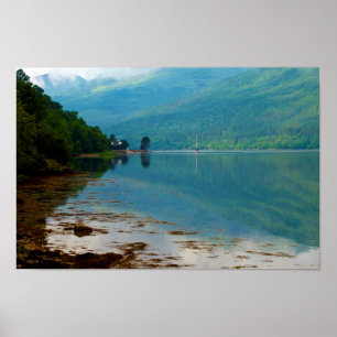 Loch Long、Arrochar、スコットランドポスター ポスター