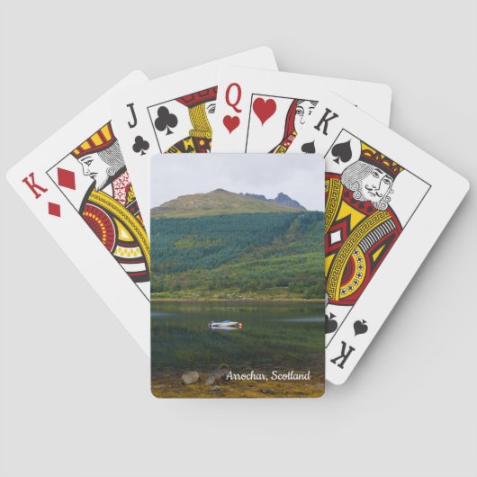 Loch Long、Arrochar、スコットランド遊のカード トランプ (裏面)