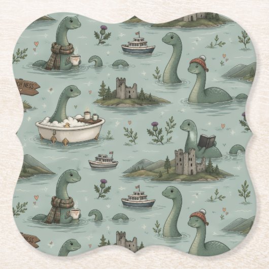 Loch Ness Monster  ペーパーコースター (正面)