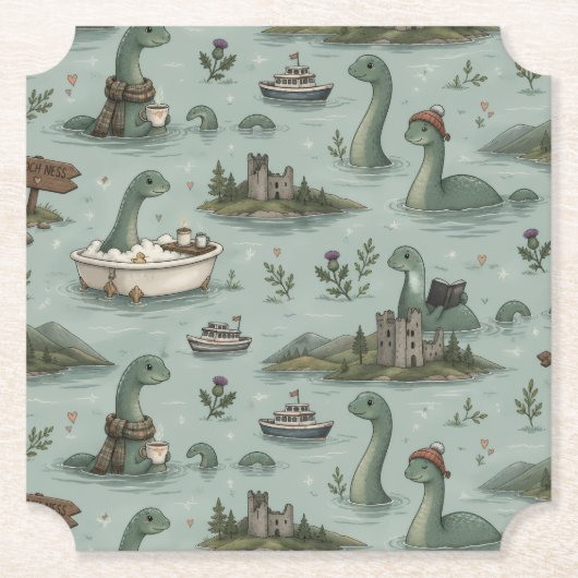 Loch Ness Monster  ペーパーコースター (正面)