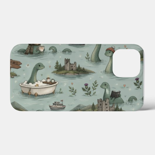 Loch Ness Monster  Case-Mate iPhoneケース (裏面 (横))