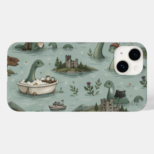 Loch Ness Monster  Case-Mate iPhoneケース (裏面 (横))