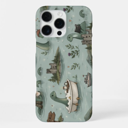 Loch Ness Monster  iPhoneケース (裏面)