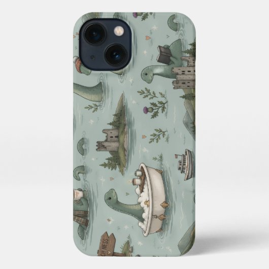 Loch Ness Monster  iPhoneケース (裏面)
