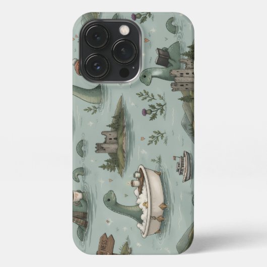 Loch Ness Monster  iPhoneケース (裏面)