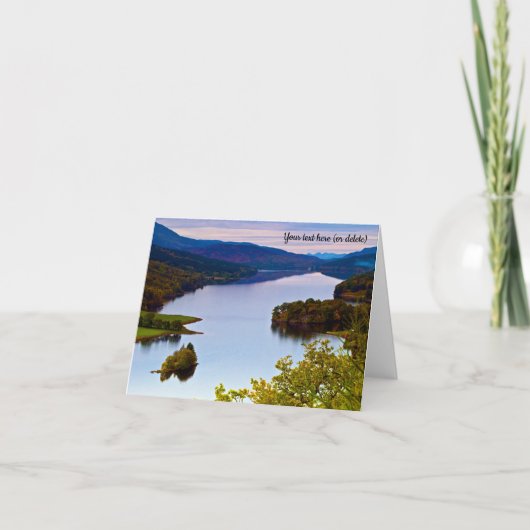 Loch Tummel, Queen's View Greeting card サンキューカード (正面)