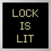Lock is Lit Pinball Poster #9 ポスター (正面)